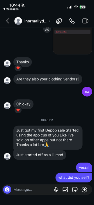 Customer photo